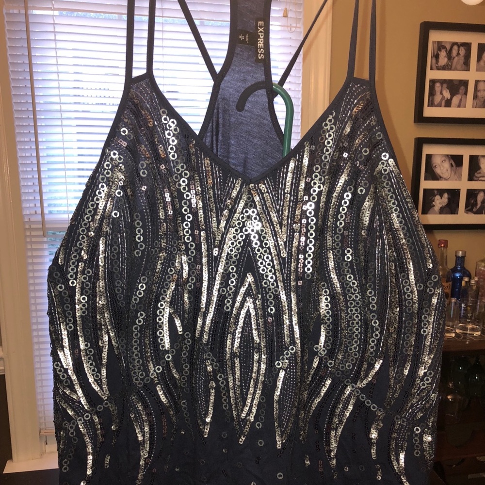 Express sequin tank size Medium